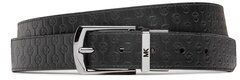 MICHAEL Michael Kors Pánsky opasok 31Mm Ctfr Drss Cut Mk Belt 39F2LBLY2X Čierna