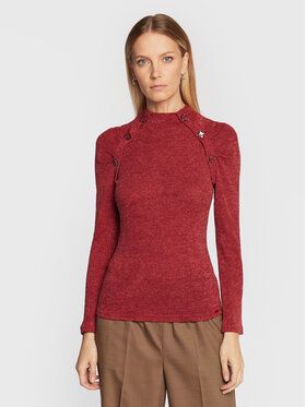 Salsa Blúzka 126472 Červená Slim Fit