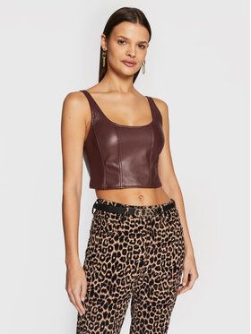 Guess Top W2BP26 K8S30 Bordová Slim Fit