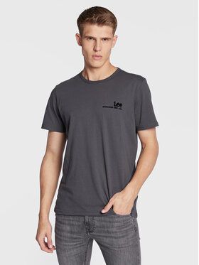 Lee Tričko Small Logo L68WFEON 112321824 Sivá Regular Fit