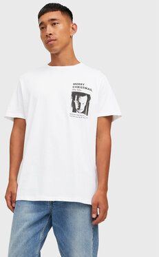 Jack&Jones Tričko Home 12222006 Biela Regular Fit