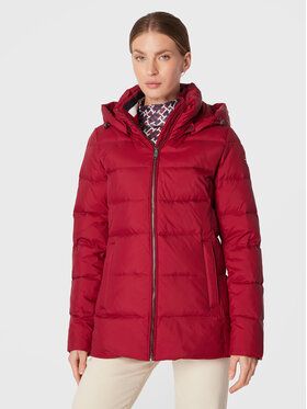 Tommy Hilfiger Vatovaná bunda Global WW0WW37455 Bordová Regular Fit