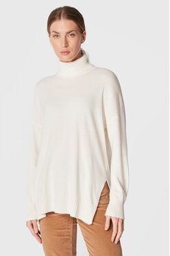 United Colors Of Benetton Rolák 1035D201I Biela Oversize