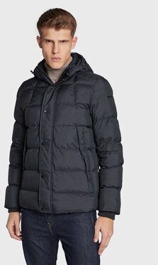 Geox Vatovaná bunda Sanford M2628U-T2667 F9112 Čierna Regular Fit