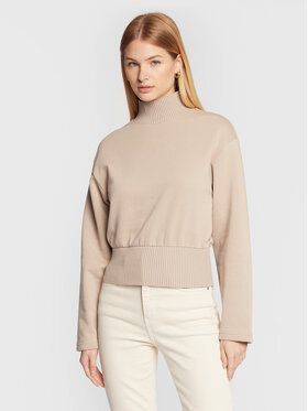 Gina Tricot Mikina Karina 17836 Béžová Relaxed Fit