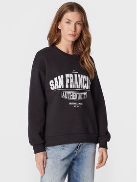Gina Tricot Mikina Riley 10949 Čierna Oversize