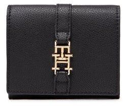 Tommy Hilfiger Malá dámska peňaženka Th Plush Small Flap Wallet AW0AW14238 Čierna
