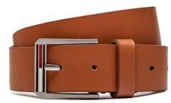 Tommy Jeans Pánsky opasok Tjm Finley Belt 3.5 AM0AM10627 Hnedá