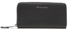 Tommy Jeans Veľká dámska peňaženka Tjw Femme Large Za AW0AW14095 Čierna