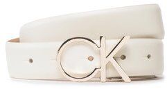 Calvin Klein Dámsky opasok Re-Lock Ck Logo Belt 20Mm K60K610157 Biela