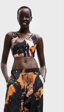 Desigual Top Carmin 22WWTK06 Farebná Slim Fit