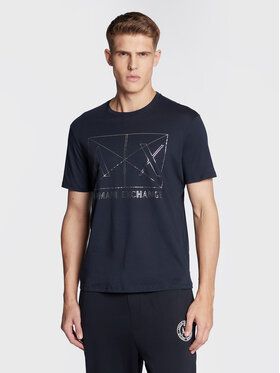 Armani Exchange Tričko 6LZTAM ZJA5Z 1510 Tmavomodrá Regular Fit