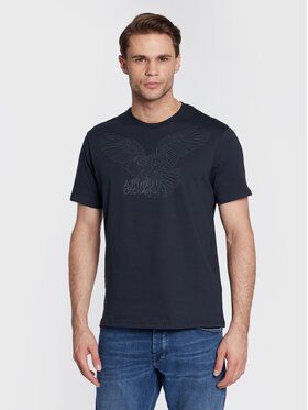 Armani Exchange Tričko 6LZTHL ZJ5LZ 1510 Tmavomodrá Regular Fit