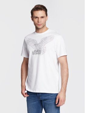 Armani Exchange Tričko 6LZTHL ZJ5LZ 1100 Biela Regular Fit