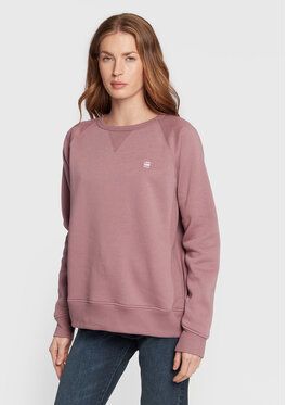 G-Star Raw Mikina Premium Core D21253-C235-D310 Fialová Straight Fit