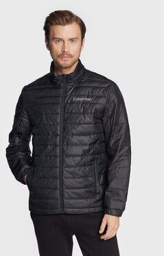 Calvin Klein Performance Vatovaná bunda 00GMF2O524 Čierna Regular Fit