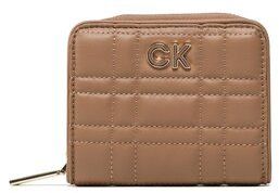 Calvin Klein Veľká dámska peňaženka Re-Lock Quilt Z/A Wallet W/F Md K60K610003 Hnedá