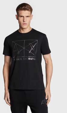 Armani Exchange Tričko 6LZTAM ZJA5Z 1200 Čierna Regular Fit