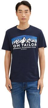 Tom Tailor Tričko 1034357 Tmavomodrá Regular Fit