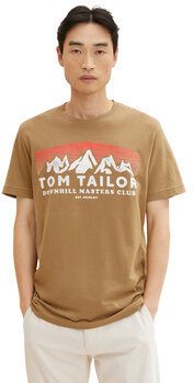 Tom Tailor Tričko 1034357 Hnedá Regular Fit