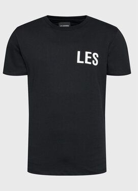 Les Hommes Tričko LF2243010700 Čierna Regular Fit