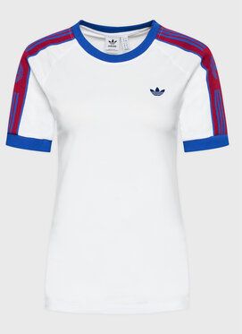 adidas Tričko Tape HL9172 Biela Regular Fit