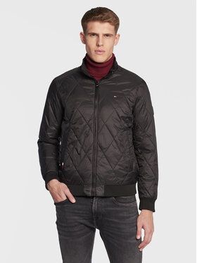 Tommy Hilfiger Bundy bomber Diamond MW0MW25261 Čierna Regular Fit