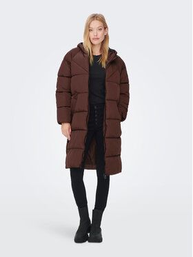 ONLY Vatovaná bunda Amanda 15233425 Hnedá Regular Fit