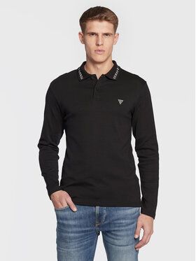 Guess Polokošeľa M3RP36 KBL51 Čierna Extra Slim Fit