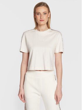 Guess Tričko V3RI08 I3Z14 Béžová Relaxed Fit