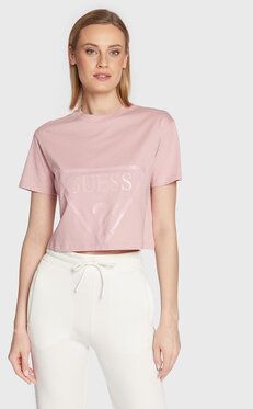Guess Tričko Adele V2YI06 K8HM0 Ružová Regular Fit