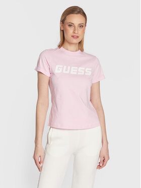 Guess Tričko V3RI02 I3Z14 Ružová Regular Fit