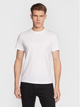 Guess Tričko M2BP47 K7HD0 Biela Slim Fit