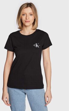 Calvin Klein Jeans 2-dielna súprava tričiek J20J219734 Čierna Slim Fit