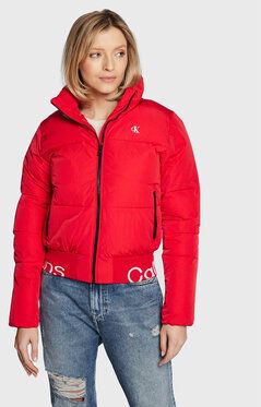 Calvin Klein Jeans Vatovaná bunda J20J219830 Červená Relaxed Fit