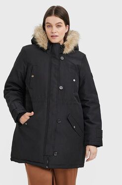 Vero Moda Curve Parka Storm 10276474 Čierna Regular Fit