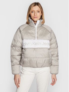 Calvin Klein Jeans Bunda anorak J20J220470 Sivá Regular Fit