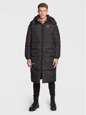 Calvin Klein Jeans Vatovaná bunda J30J322560 Čierna Relaxed Fit