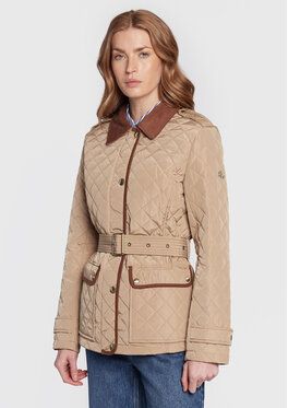 Lauren Ralph Lauren Vatovaná bunda 297876477004 Béžová Regular Fit