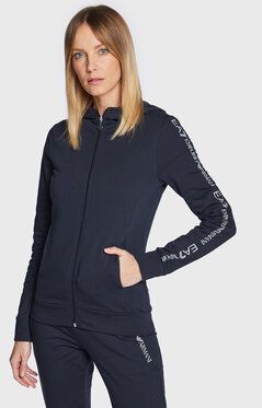 EA7 Emporio Armani Mikina 6LTM12 TJFTZ 0540 Tmavomodrá Regular Fit