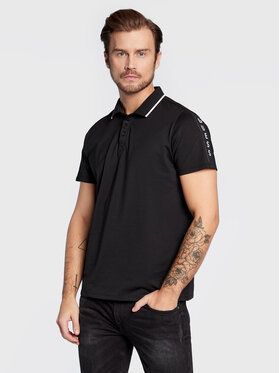 Guess Polokošeľa M2YP25 KARS0 Čierna Slim Fit