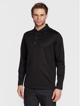 KARL LAGERFELD Polokošeľa 745002 524200 Čierna Regular Fit