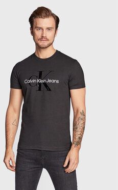 Calvin Klein Jeans Tričko J30J320806 Čierna Slim Fit