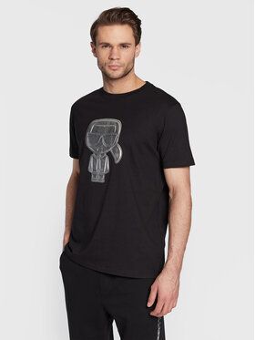 KARL LAGERFELD Tričko 755064 524241 Čierna Regular Fit