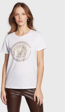 Guess Tričko W3RI01 K9RM1 Biela Regular Fit