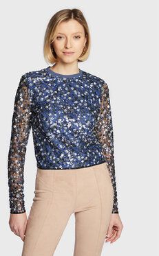 Guess Blúzka W3RP38 KBKY0 Modrá Regular Fit