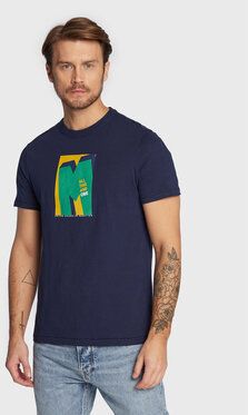 United Colors Of Benetton Tričko 3F93U103T Tmavomodrá Regular Fit