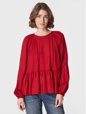 United Colors Of Benetton Blúzka 5T4VDQ02L Červená Relaxed Fit