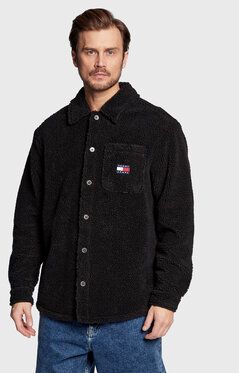 Tommy Jeans Prechodná bunda Sherpa DM0DM15615 Čierna Oversize