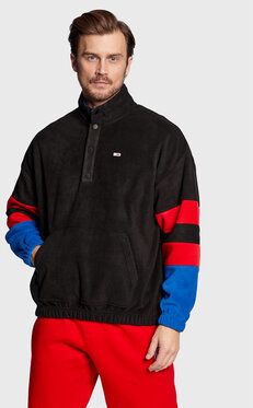 Tommy Jeans Fleecová mikina Skater Modern Sport DM0DM15687 Čierna Oversize